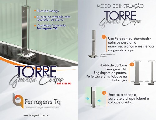 Torre de coluna – guarda-corpo